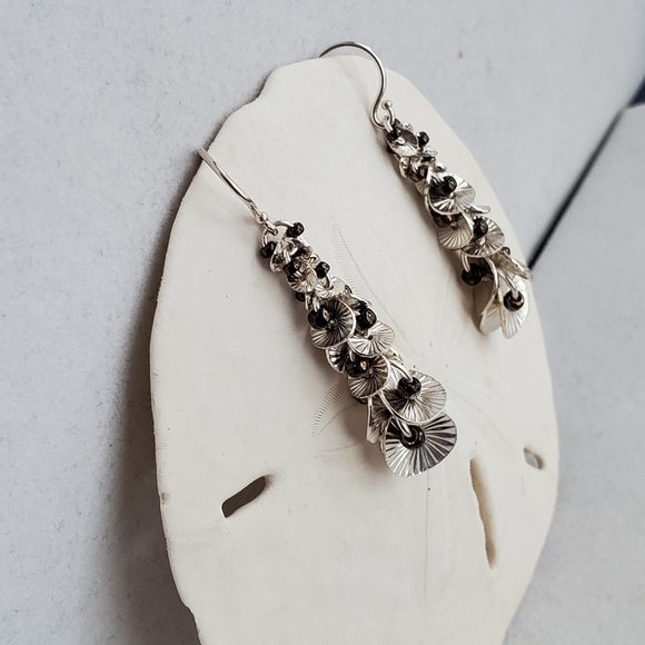 Silpada Waterfall Sterling Silver Seed Bead Earrings - Picture 3 of 14